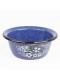 Миска эмалированная 0,8 л, Стальэмаль 1с5с, Голубика, синий, с зерном