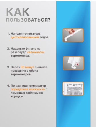 Гигрометр ВИТ-1 (0+25 °C)