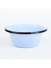 Миска эмалированная 0,8 л, Стальэмаль 2с5, без рисунка, серо-голубой