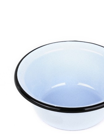 Миска эмалированная 0,8 л, Стальэмаль 2с5, без рисунка, серо-голубой