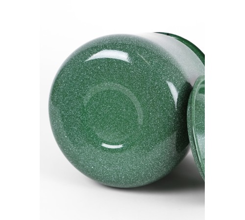 Чайник эмалированный  3,5 л, Стальэмаль 2с26, без рисунка изумрудный, с зерном