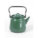 Чайник эмалированный  3,5 л, Стальэмаль 2с26, без рисунка изумрудный, с зерном