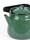 Чайник эмалированный  3,5 л, Стальэмаль 2с26, без рисунка изумрудный, с зерном