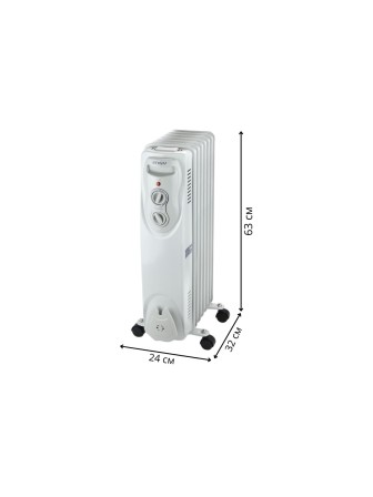 Уценка 23-2718 Масляный радиатор ENGY EN-1307, 7 секций, 1500 Вт