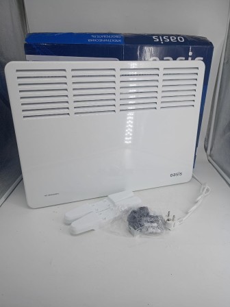 Уценка 25-1108 Обогреватель конвектор OASIS KM-15, 1500 Вт, настенный/напольный на колесиках