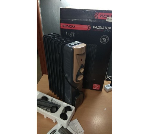 Уценка 23-2820 Масляный радиатор ENGY EN-2407 Loft, 1500 Вт, 7 секций