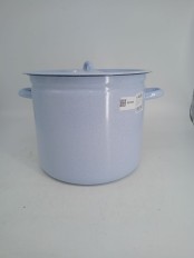 Уценка 25-1255 Кастрюля 12 л без деколи С-1624/Рб Белый рябчик