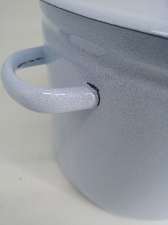 Уценка 25-1255 Кастрюля 12 л без деколи С-1624/Рб Белый рябчик