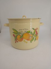 Уценка 25-1335 Кастрюля эмалированная 12 л С-1624/4Км Фруктовая фантазия