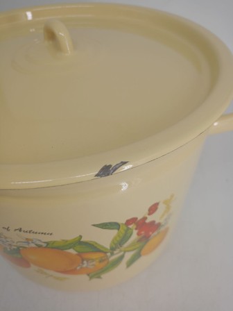 Уценка 25-1335 Кастрюля эмалированная 12 л С-1624/4Км Фруктовая фантазия