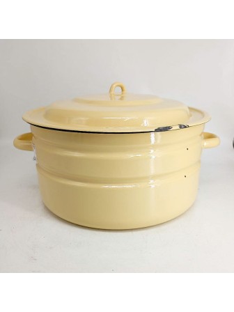 Уценка 25-1358 Бак эмалированный 18 л без деколи С-28261/Км Кремовый