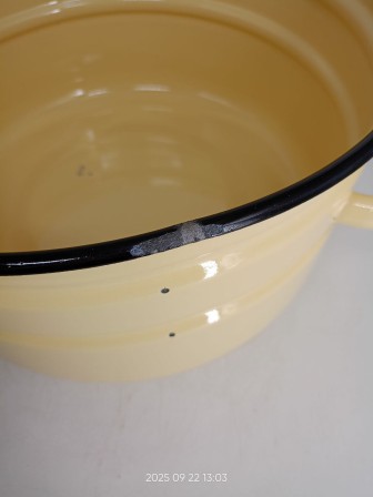 Уценка 25-1358 Бак эмалированный 18 л без деколи С-28261/Км Кремовый