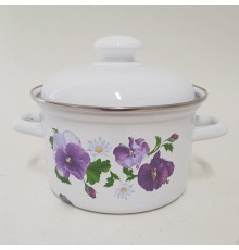 Уценка 25-0969 Кастрюля 2л 1610АП2/4 Анютины глазки