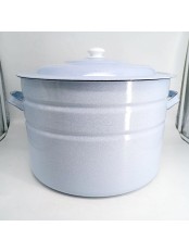 Уценка 25-1059 Бак эмалированный 40 л без деколи С-2840П2/Рб Белый рябчик