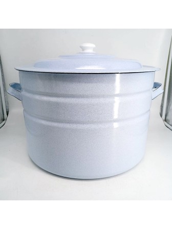 Уценка 25-1059 Бак эмалированный 40 л без деколи С-2840П2/Рб Белый рябчик