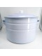 Уценка 25-1059 Бак эмалированный 40 л без деколи С-2840П2/Рб Белый рябчик