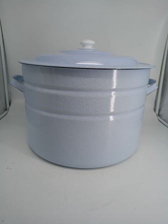 Уценка 25-1059 Бак эмалированный 40 л без деколи С-2840П2/Рб Белый рябчик