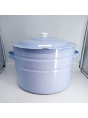 Уценка 25-1472 Бак эмалированный 40 л без деколи С-2840П2/Рб Белый рябчик