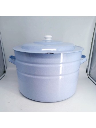 Уценка 25-1472 Бак эмалированный 40 л без деколи С-2840П2/Рб Белый рябчик