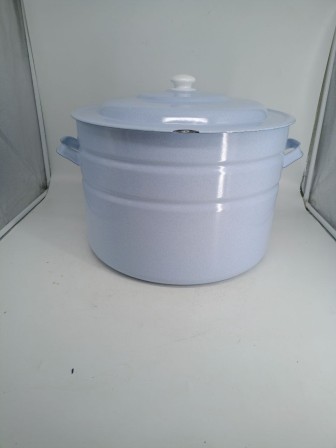 Уценка 25-1472 Бак эмалированный 40 л без деколи С-2840П2/Рб Белый рябчик