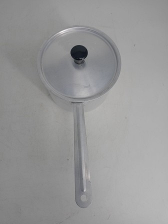 Уценка 25-0741 Ковш алюминиевый Демидовский Завод МТ-064 1 л, с крышкой, матовый