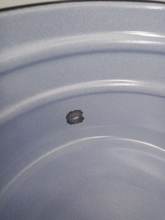 Уценка 25-1526 Бак эмалированный 18 л без деколи С-28261/Рб Белый рябчик 