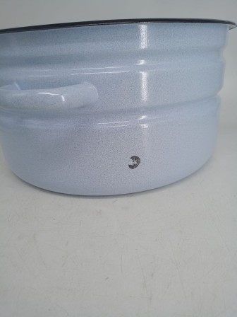 Уценка 25-1526 Бак эмалированный 18 л без деколи С-28261/Рб Белый рябчик 