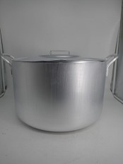 Уценка 25-1064 Котел алюминиевый Демидовский завод МШ-012, 40 л, с крышкой, матовый