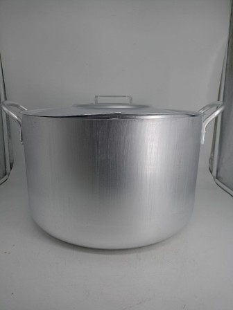 Уценка 25-1064 Котел алюминиевый Демидовский завод МШ-012, 40 л, с крышкой, матовый