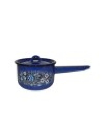 Ковш 1,5л с крышкой 1с43с Голубика синий с зерном