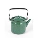 Чайник эмалированный  2 л, Стальэмаль 2с25, без рисунка изумрудный, с зерном