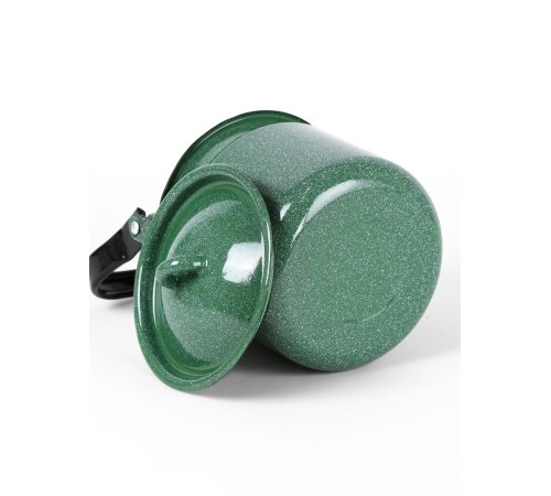 Чайник эмалированный  2 л, Стальэмаль 2с25, без рисунка изумрудный, с зерном