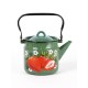 Чайник эмалированный  2 л, Стальэмаль 1с25с, Клубника садовая изумрудный, с зерном