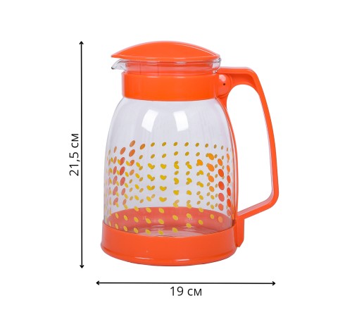 Кувшин MALLONY BROCCA-1800, 1,8 л - ОРАНЖЕВЫЙ в точечку
