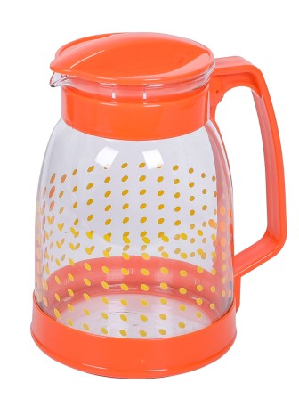 Кувшин MALLONY BROCCA-1800, 1,8 л - ОРАНЖЕВЫЙ в точечку