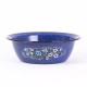 Миска эмалированная 3,5 л, Стальэмаль 1с9с, Голубика, синий, с зерном