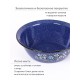 Миска эмалированная 3,5 л, Стальэмаль 1с9с, Голубика, синий, с зерном