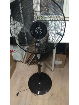 Уценка 23-2327 Вентилятор напольный ELEGANCE EN-1617 с пультом, 16 дюйм, черный