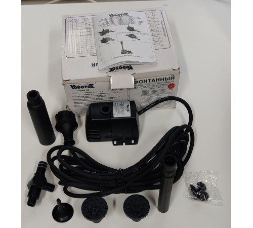Уценка 22-1801 Насос для фонтана погружной Vodotok HJ-743 с набором насадок