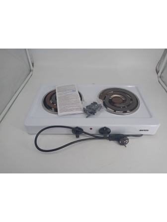 Уценка 25-0533. Электрическая плитка Мечта 211Т белая, 2 конфорки, ТЭН