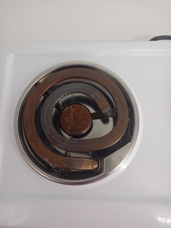 Уценка 25-0533. Электрическая плитка Мечта 211Т белая, 2 конфорки, ТЭН