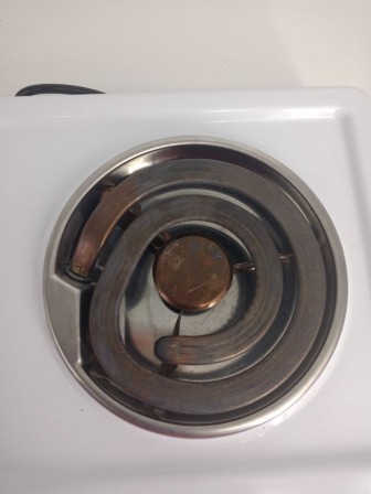 Уценка 25-0533. Электрическая плитка Мечта 211Т белая, 2 конфорки, ТЭН