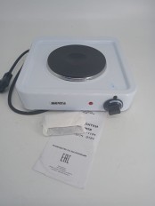 Уценка 25-0926 Электрическая плитка Мечта 111Ч белая, 1 конфорка, чугун