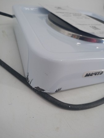 Уценка 25-1143 Электрическая плитка Мечта 111Ч белая, 1 конфорка, чугун