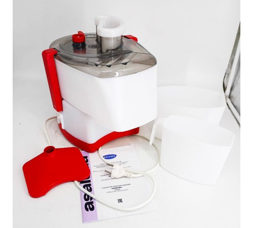 Уценка 25-1268 Соковыжималка Asaloda 1705-02 (Беломо СВПП-301), без шинковки, коричнево-прозрачный верх  4810657021275