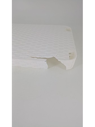 Уценка 22-2382 Этажерка для дома и ванной М2551, пластик, 4 полки, белая