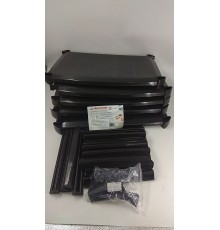 Уценка 23-3341 Этажерка для обуви Альтернатива М2446, пластиковая, коричневая