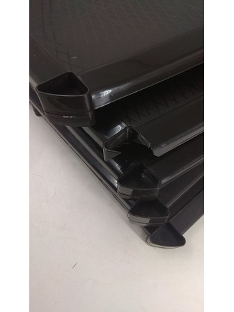 Уценка 23-3341 Этажерка для обуви Альтернатива М2446, пластиковая, коричневая