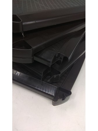 Уценка 23-3341 Этажерка для обуви Альтернатива М2446, пластиковая, коричневая