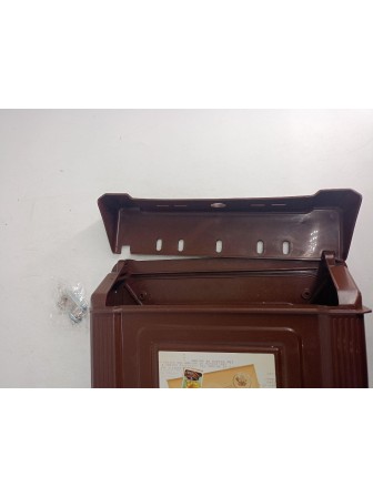 Уценка 24-1546 Почтовый ящик пластиковый Декор коричневый, М6434